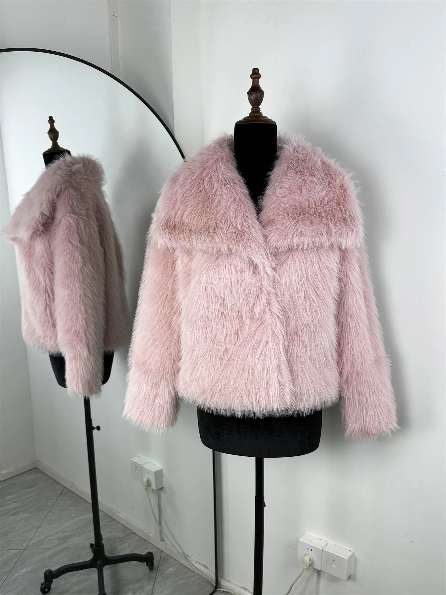 NorthAura™ Luxe Faux Fur Jacket