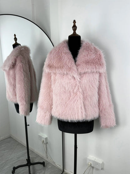 NorthAura™ Luxe Faux Fur Jacket