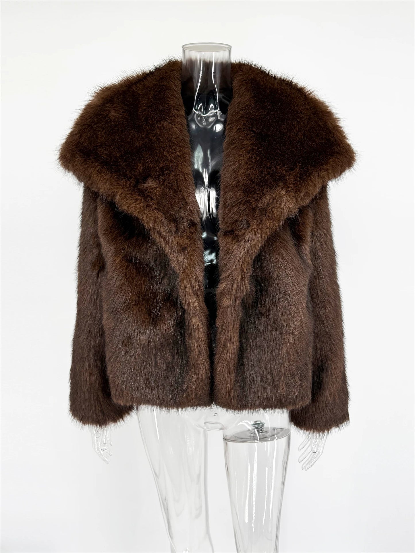 NorthAura™ Luxe Faux Fur Jacket