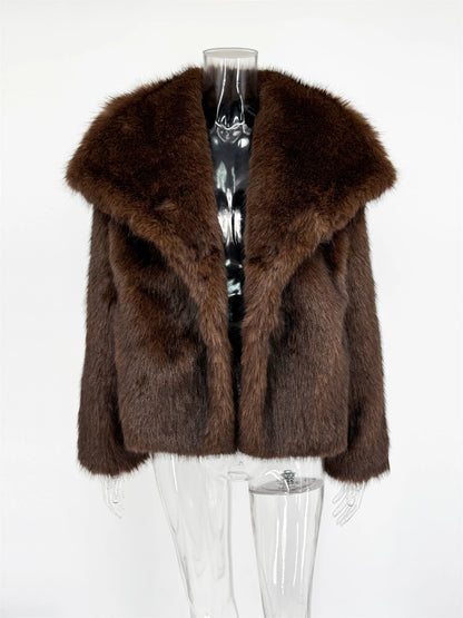 NorthAura™ Luxe Faux Fur Jacket