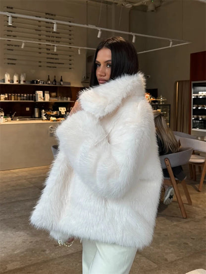 NorthAura™ Luxe Faux Fur Jacket