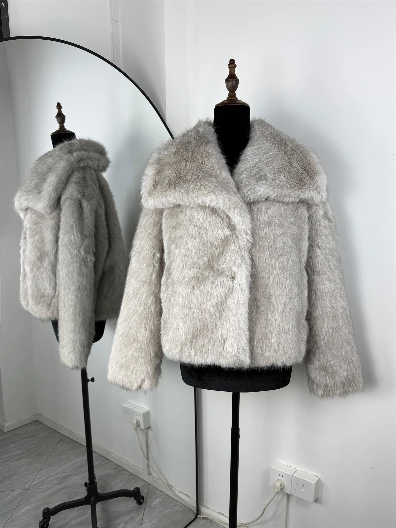 NorthAura™ Luxe Faux Fur Jacket