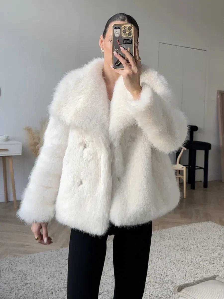 NorthAura™ Luxe Faux Fur Jacket