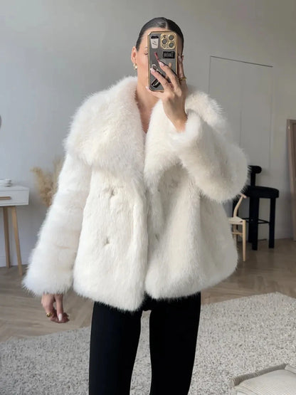 NorthAura™ Luxe Faux Fur Jacket