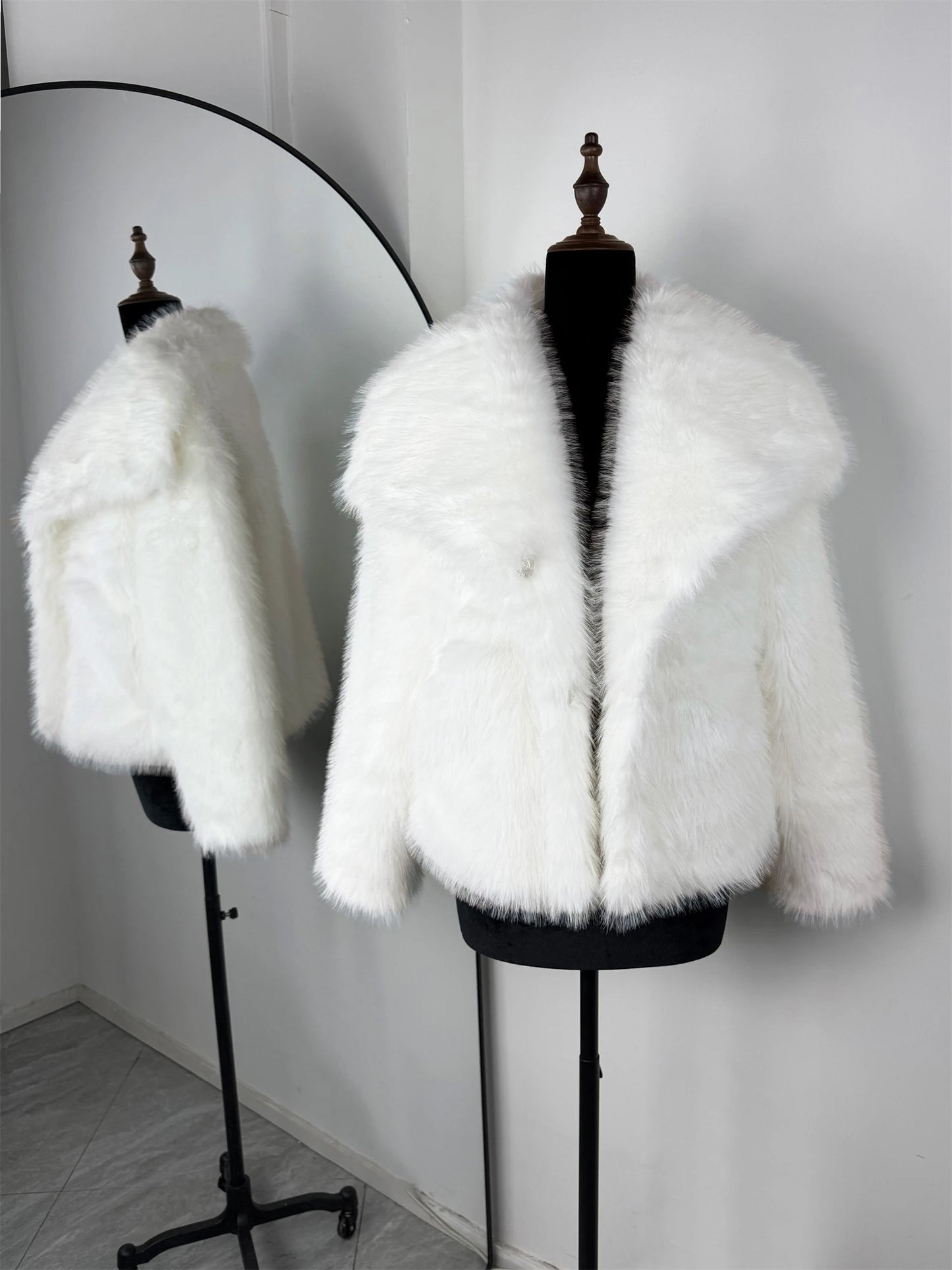 NorthAura™ Luxe Faux Fur Jacket