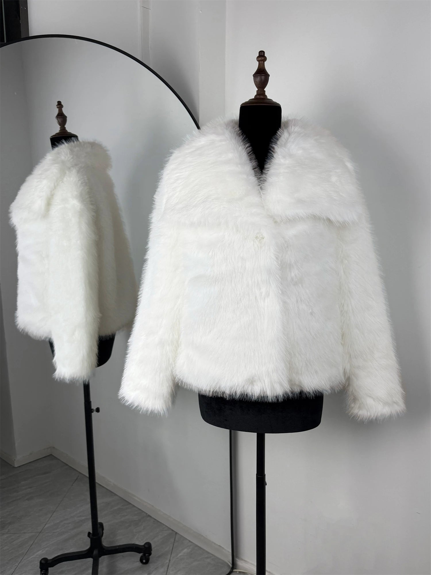 NorthAura™ Luxe Faux Fur Jacket